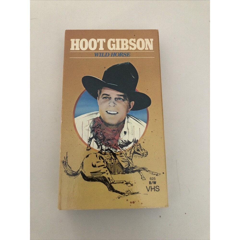 Hoot Gibson Wild Horse Movie Black & White VHS 1989 Release